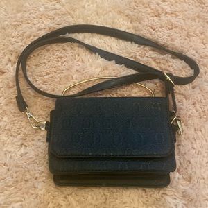 Crossbody Purse with gold hardware